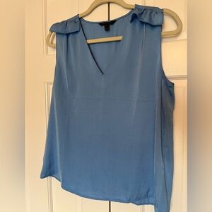 Banana Republic Light Blue V-Neck Blouse